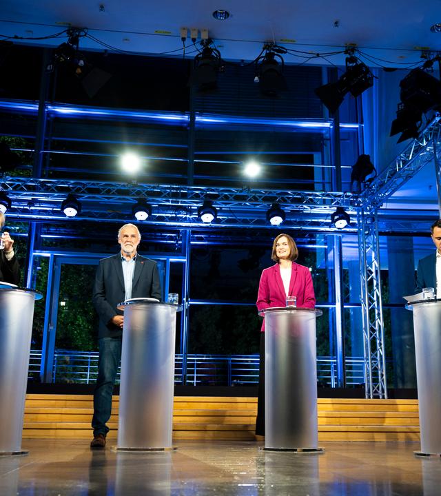 Wahlkampf Mecklenburg-Vorpommern - TV-Debatte