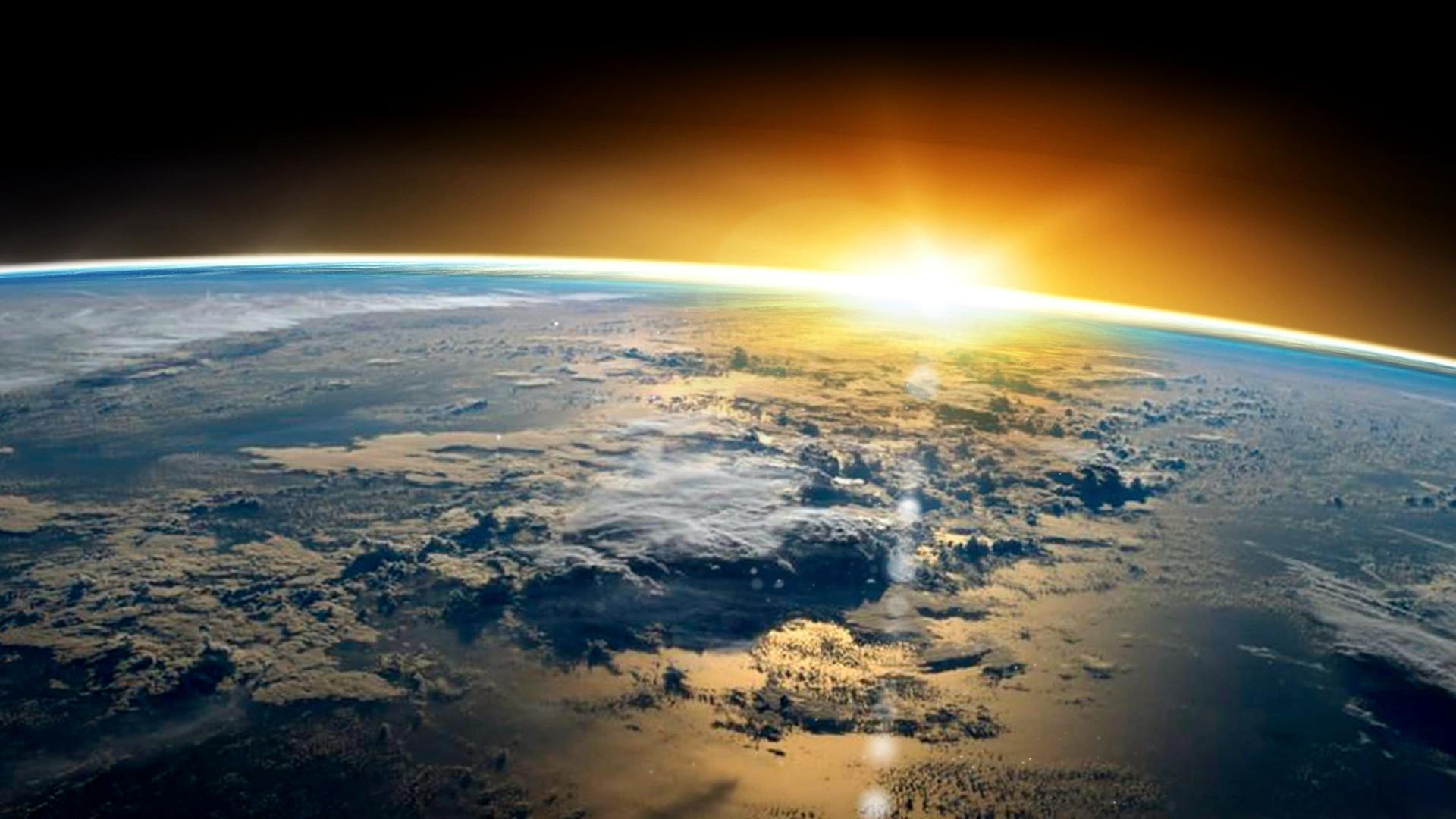 Der Erdorbit als neuer Standort für leistungsstarke KI-Rechenzentren im All. Tech_Konzerne wollen so den gigentischen Strombedarf stillen. (Bild: Darstellung des Orbits)