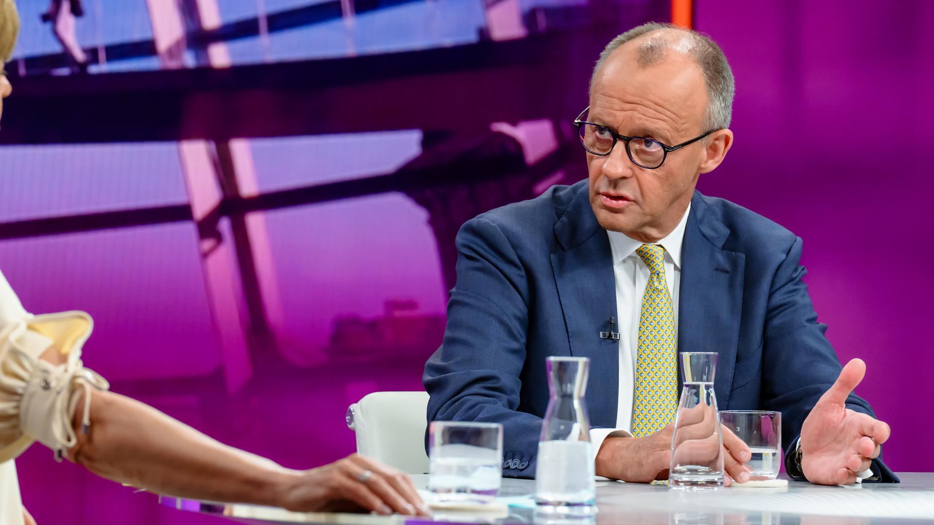 Friedrich Merz bei Maybrit Illner zu Gast
