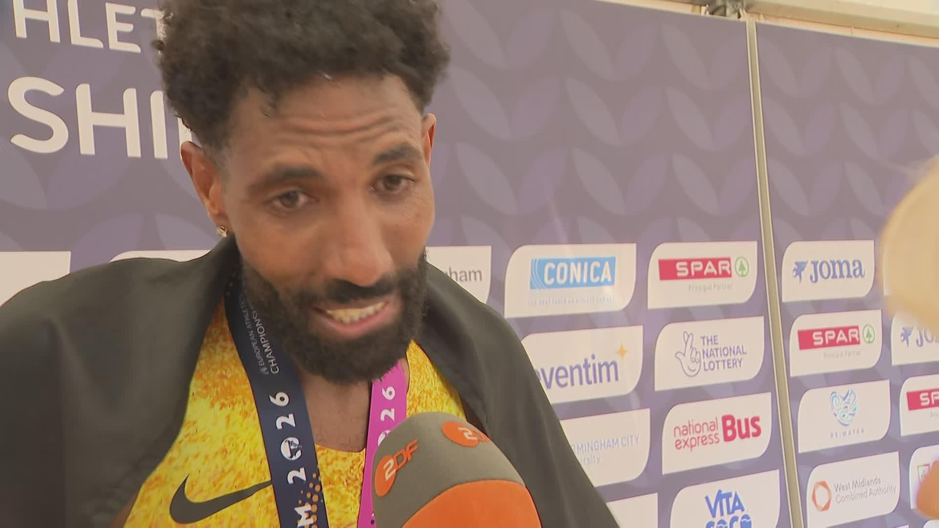 Amanal Petros beim Marathon-Lauf