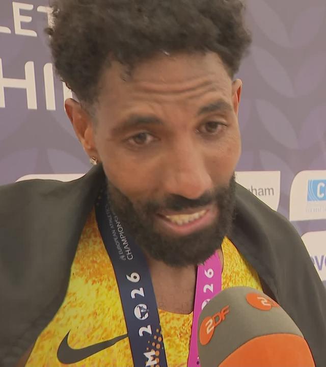 Amanal Petros beim Marathon-Lauf