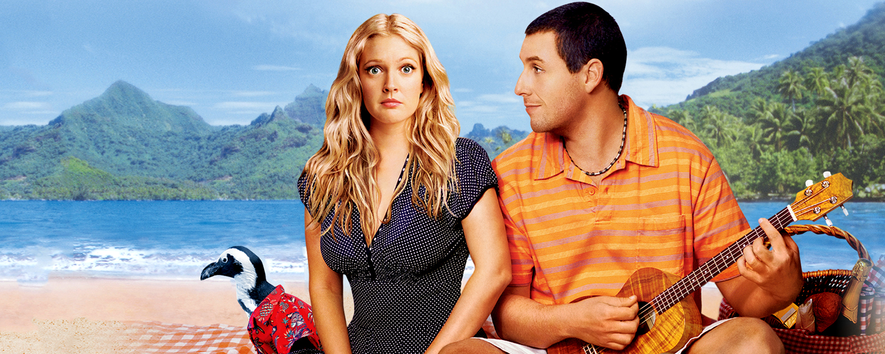Plakatmotiv zum Film mit Drew Barrymore und Adam Sandler.
