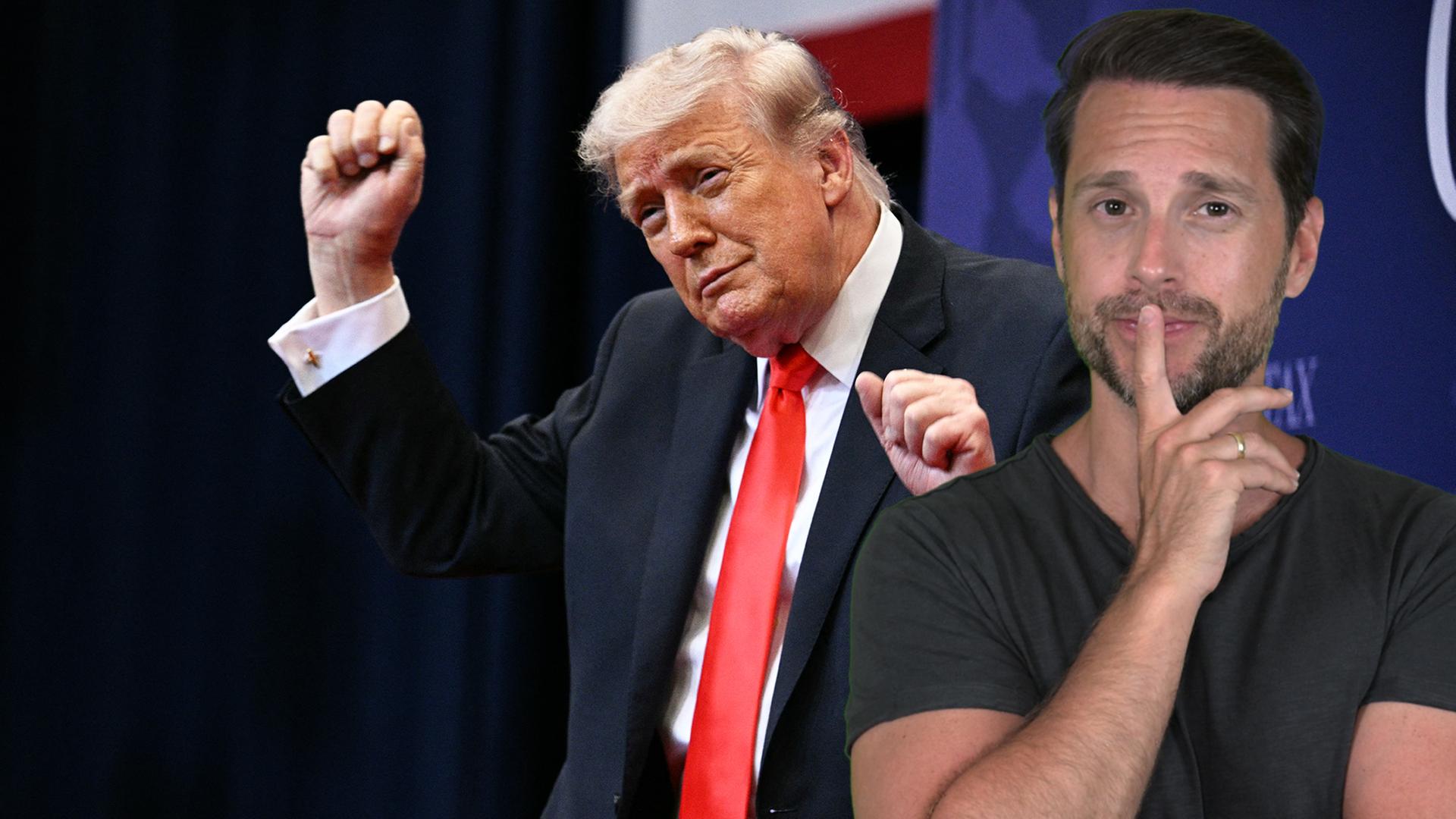 Montage/Symbolbild: Mirko Drotschmann über … 80 Jahre Donald Trump -  Vom Tellerwäscher zum Präsidenten?