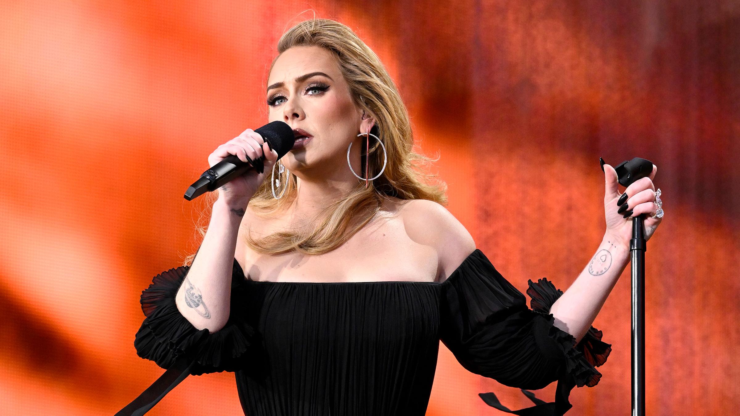 Adele auf der Bühne