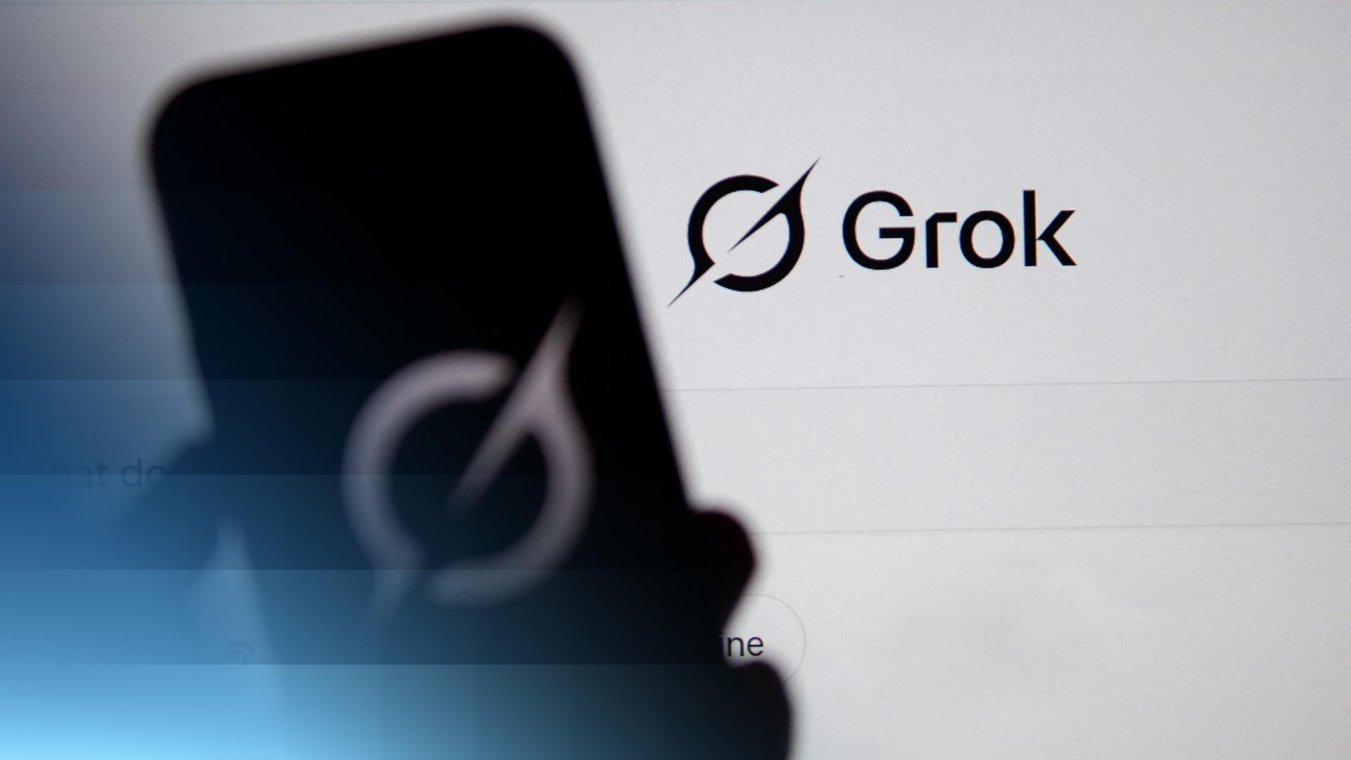 Die KI-Anwendung Grok auf dem Smartphone abgebildet