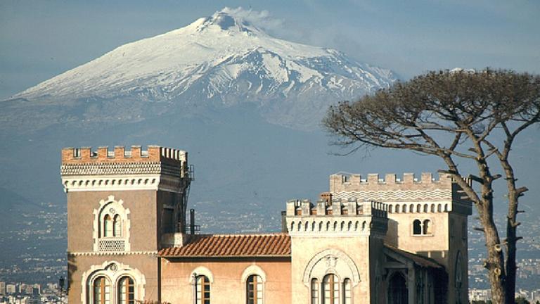 Schneebedeckter Ätna