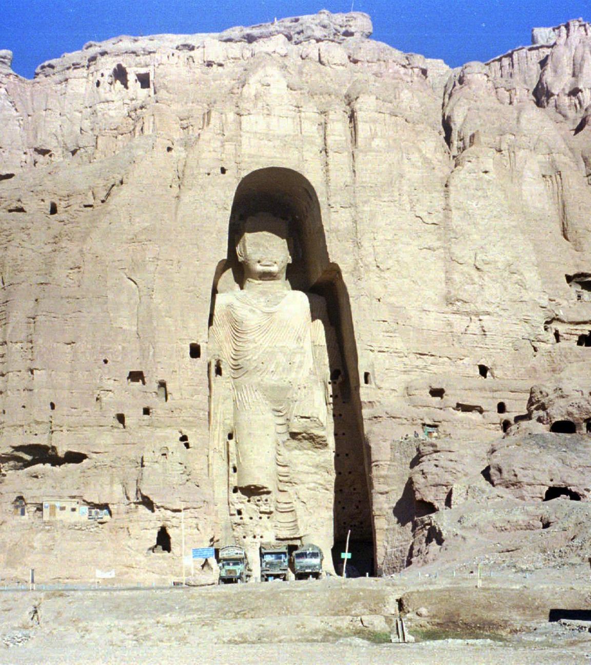 Buddha-Statue in der Touristenstadt Bamian in Zentralafghanistan