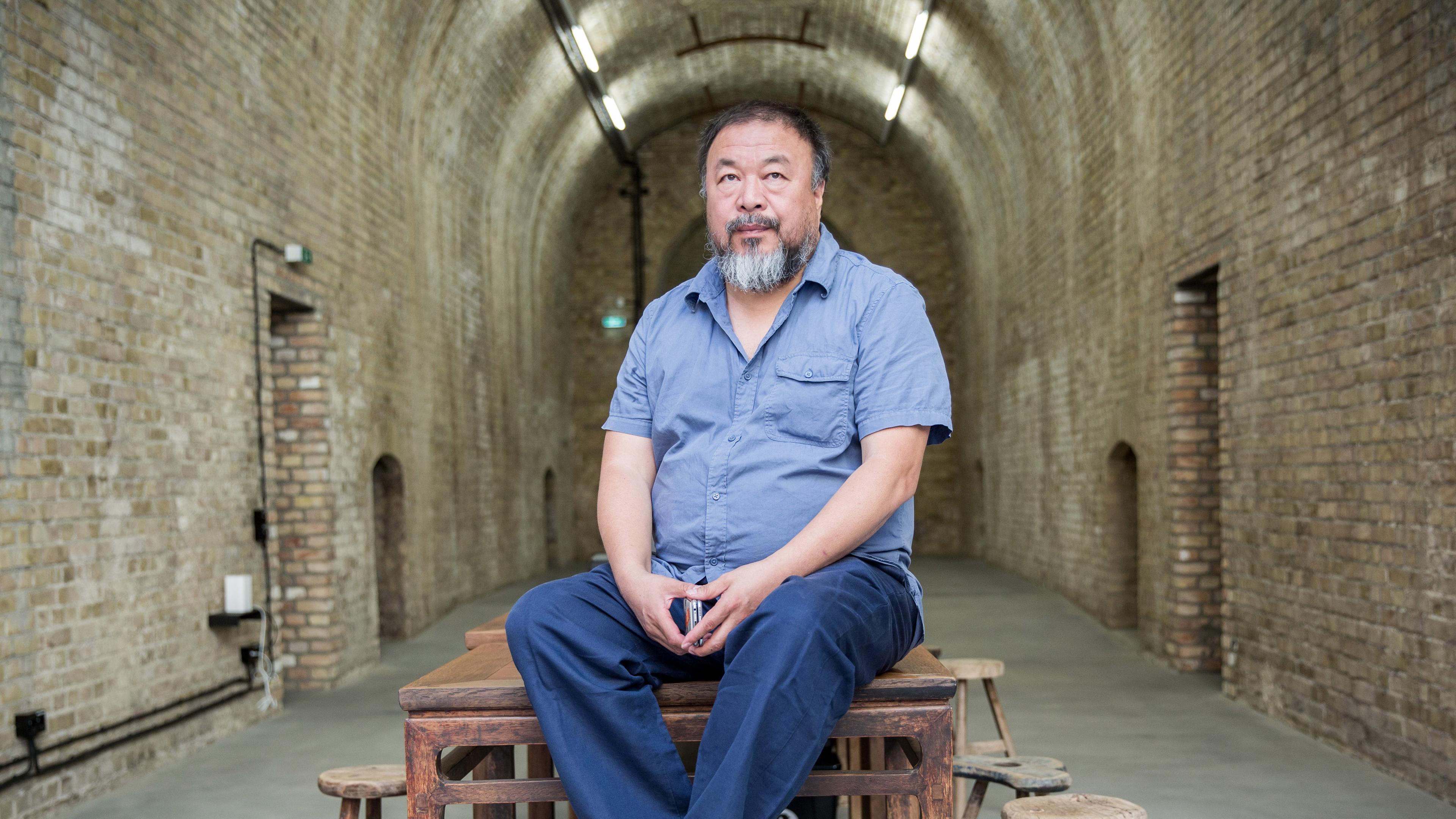 Ai Weiwei in seinem Atelier im Prenzlauer Berg, 2015