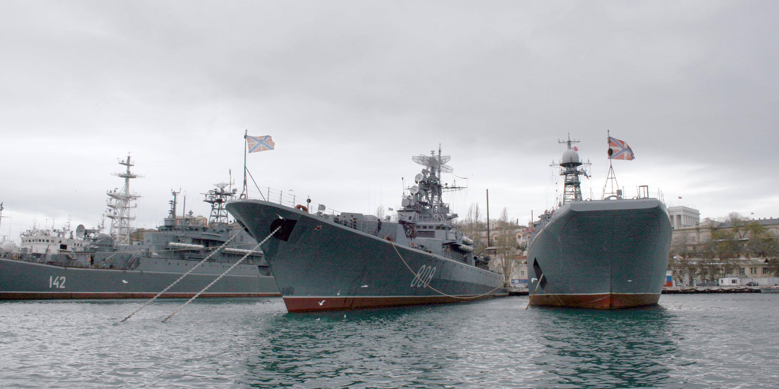 russische schwarzmeerflotte auf der krim
