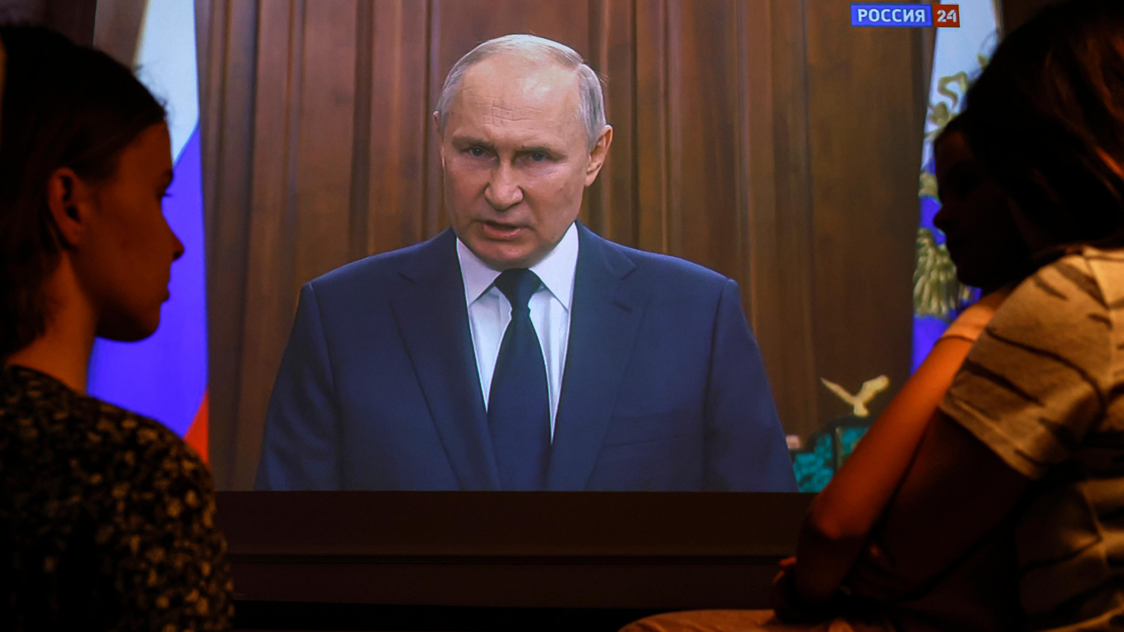 Russian President Putin video address to the Nation