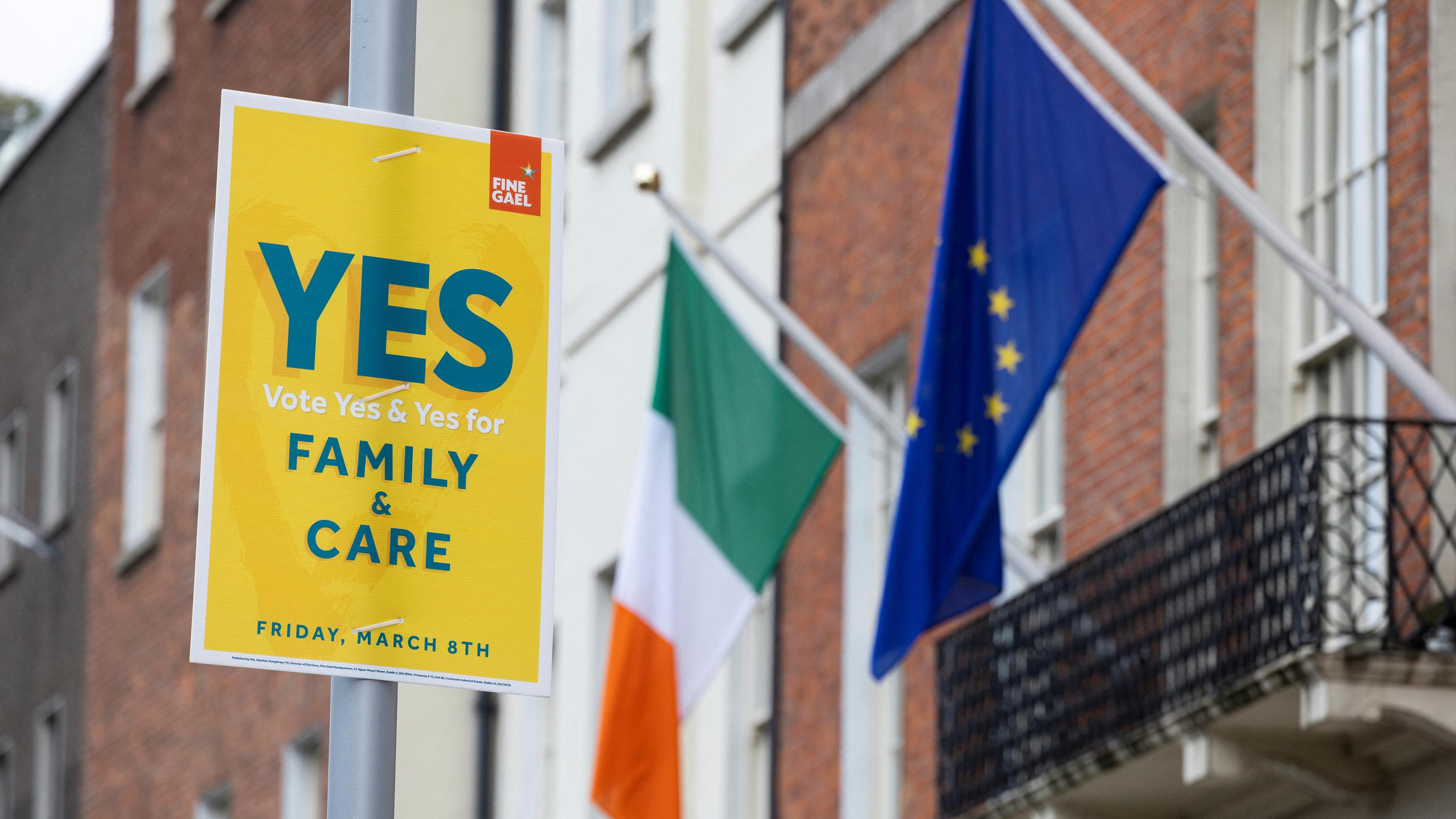 Upcoming referendum called the Family Amendment and the Care Amendment, in Ireland  *