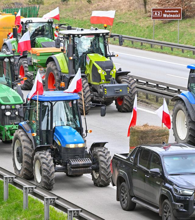 Landwirte aus Polen blockieren deutsch-polnische Grenze