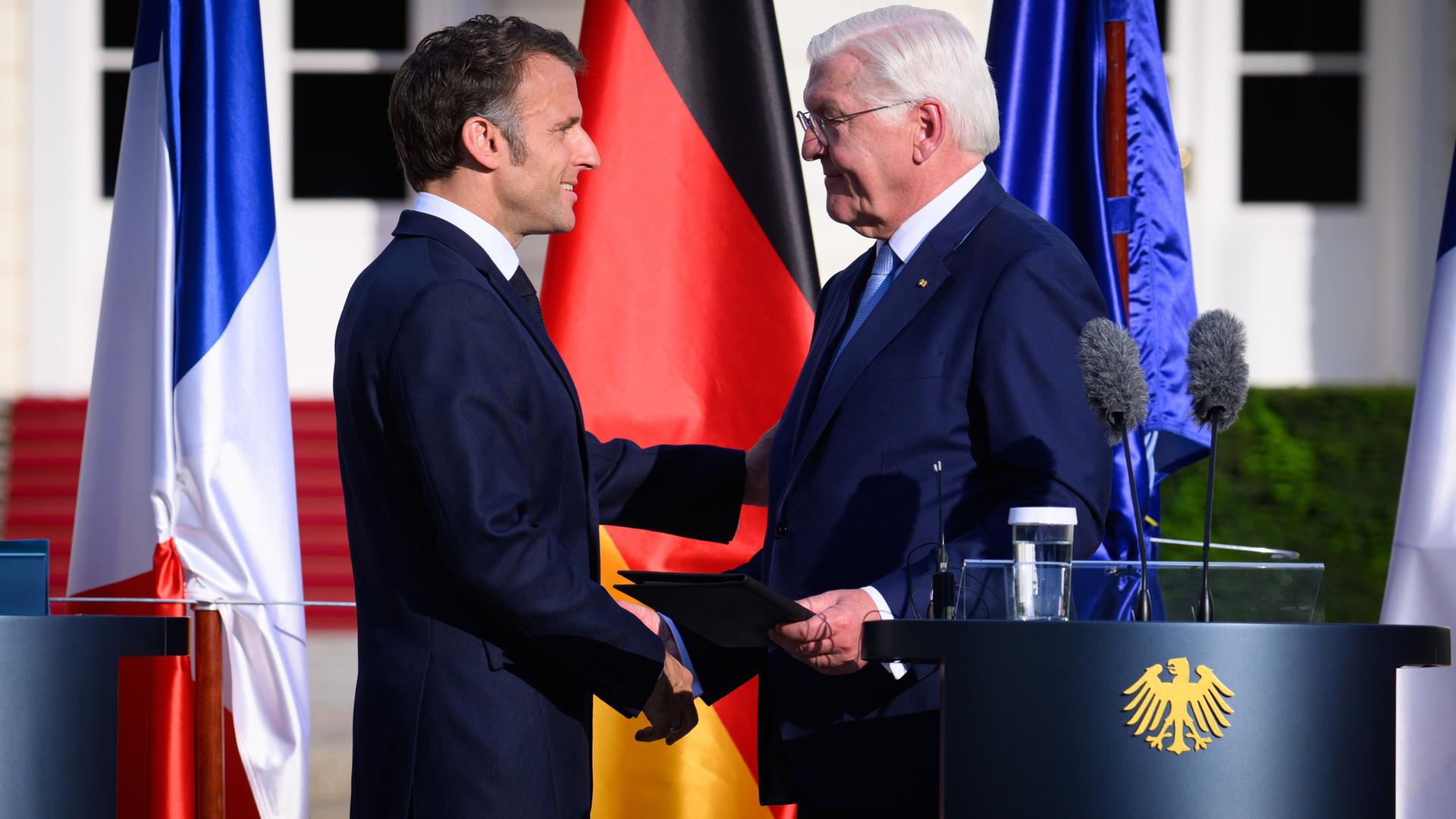 Staatsbesuch von Frankreichs Präsident Macron - Berlin