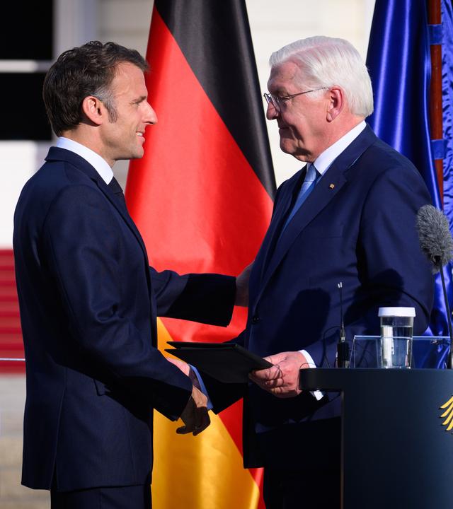 Staatsbesuch von Frankreichs Präsident Macron - Berlin