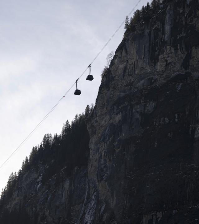 The world's steepest aerial tramway was inaugurated in Switzerland