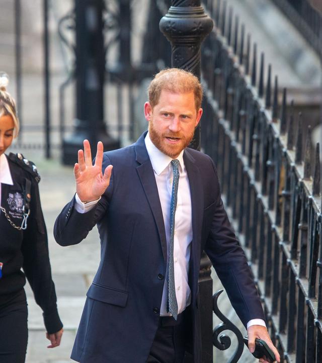Prinz Harry bei der Ankunft am High Court in London