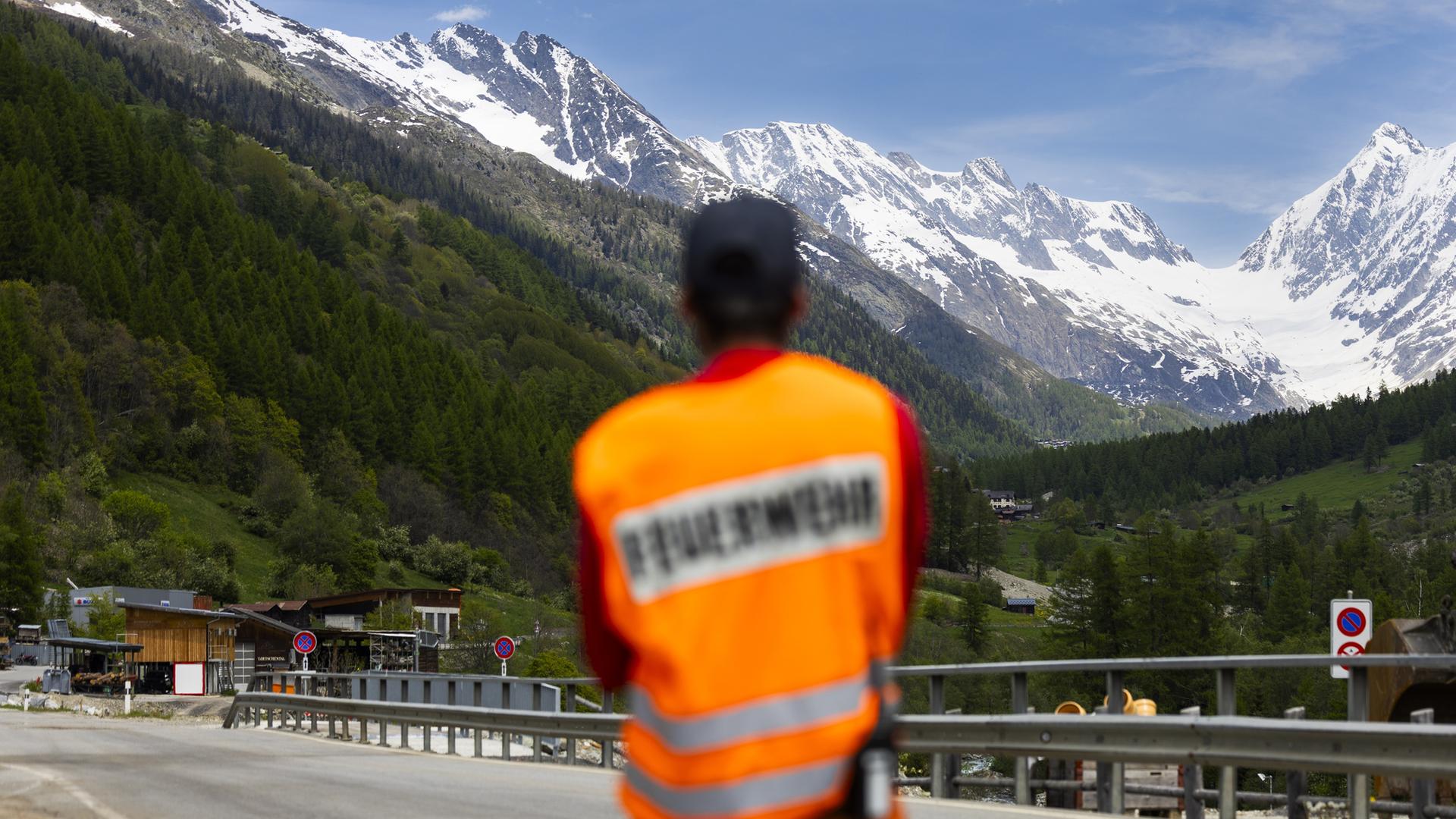 The village of Blatten VS in the Loetschental valley evacuated due to the risk of a rockfall