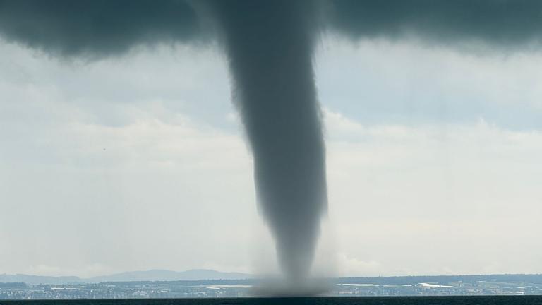 Wasserhose auf dem Bodensee