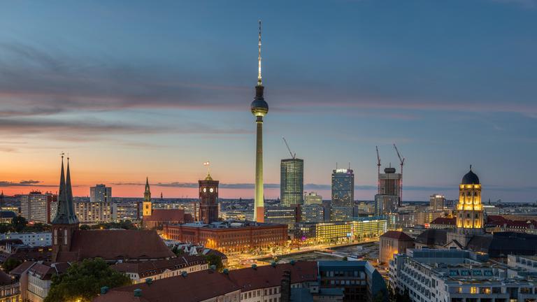 Panorama vom Zentrum Berlin Mitte.