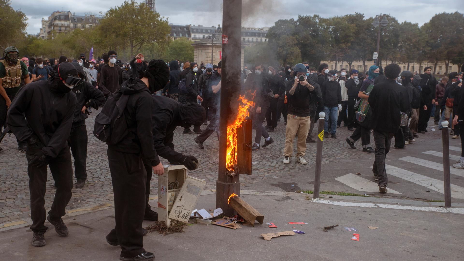 Schülerproteste in Paris