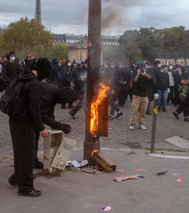 Schülerproteste in Paris