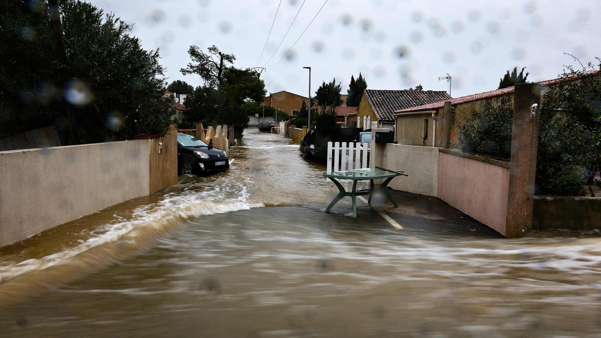Unwetter in Frankreich