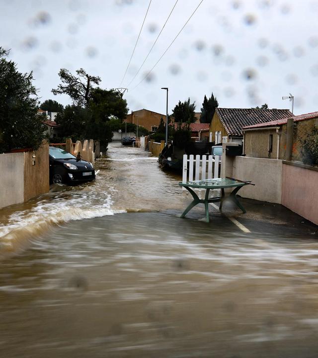 Unwetter in Frankreich