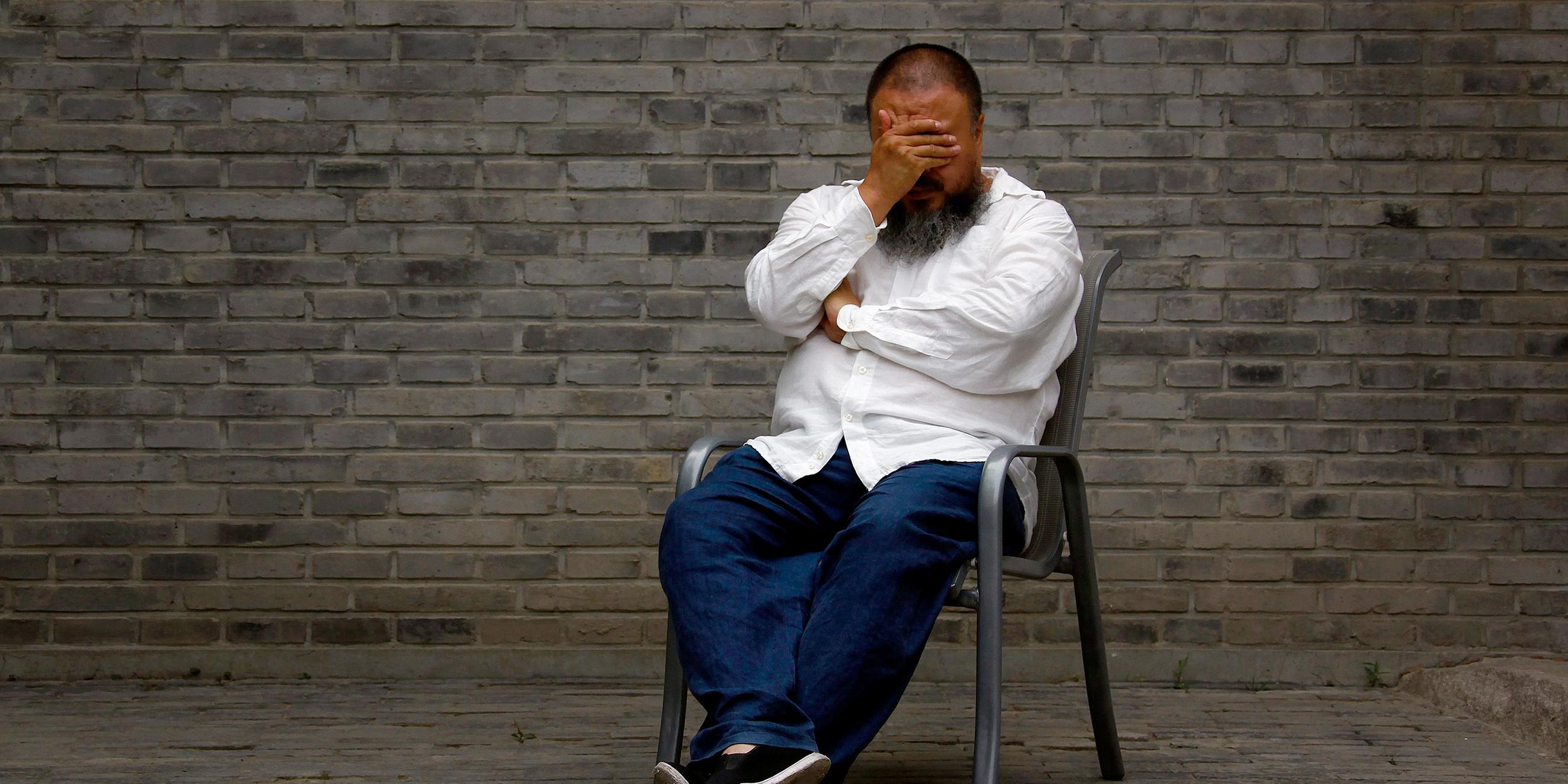 Ai Weiwei vor seinem Prozess in Peking