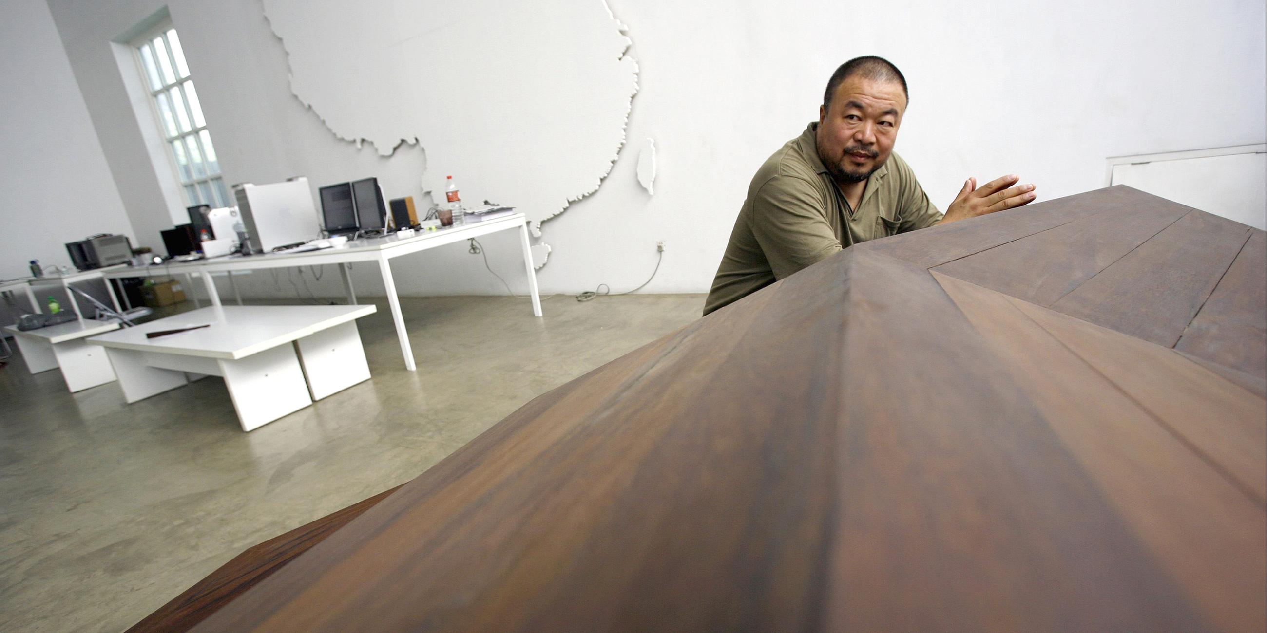 Ai Weiwei in seinem Atelier in Peking