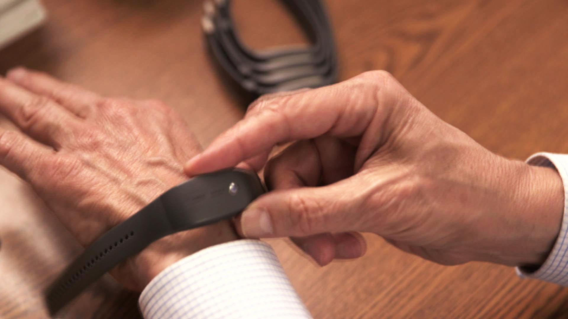 Aktometer an Handgelenk