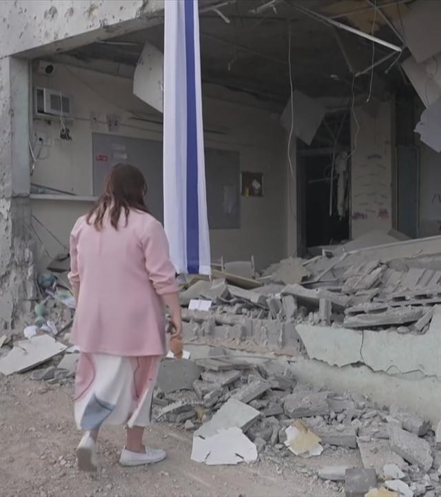 zerstörtes Haus in Israel