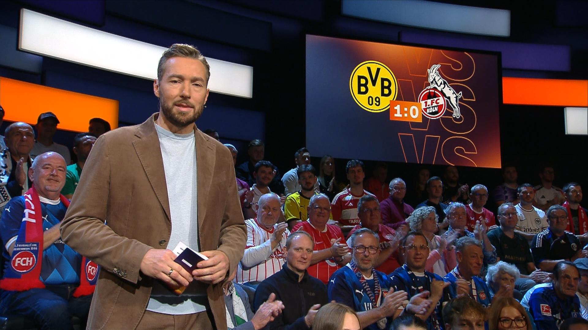 Moderator Sven Voss im „Aktuellen Sportstudio“.