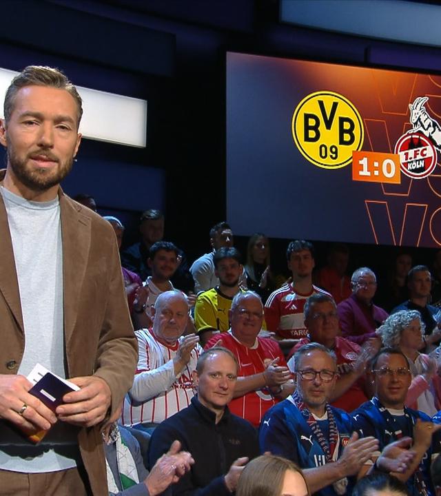 Moderator Sven Voss im „Aktuellen Sportstudio“.