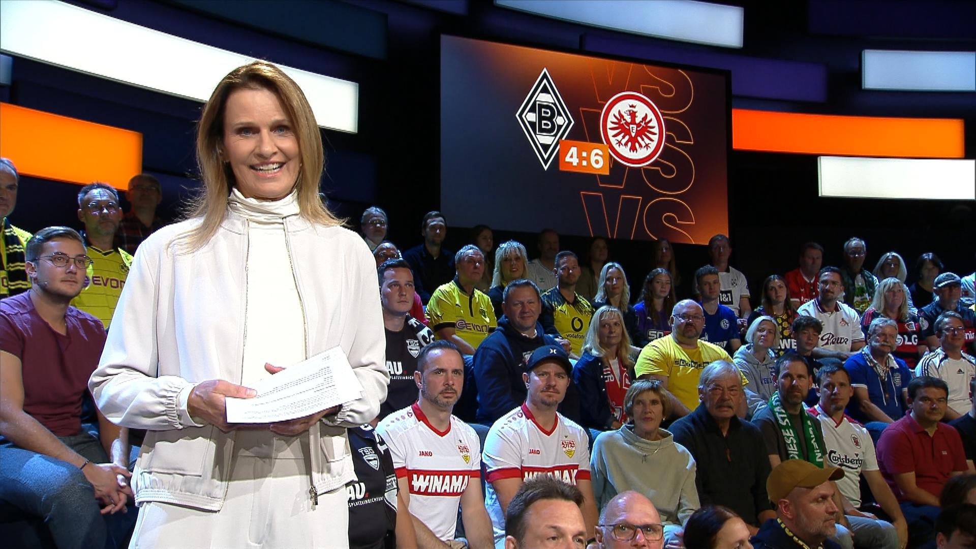 Moderatorin Katrin Müller-Hohenstein im aktuellen Sportstudio.
