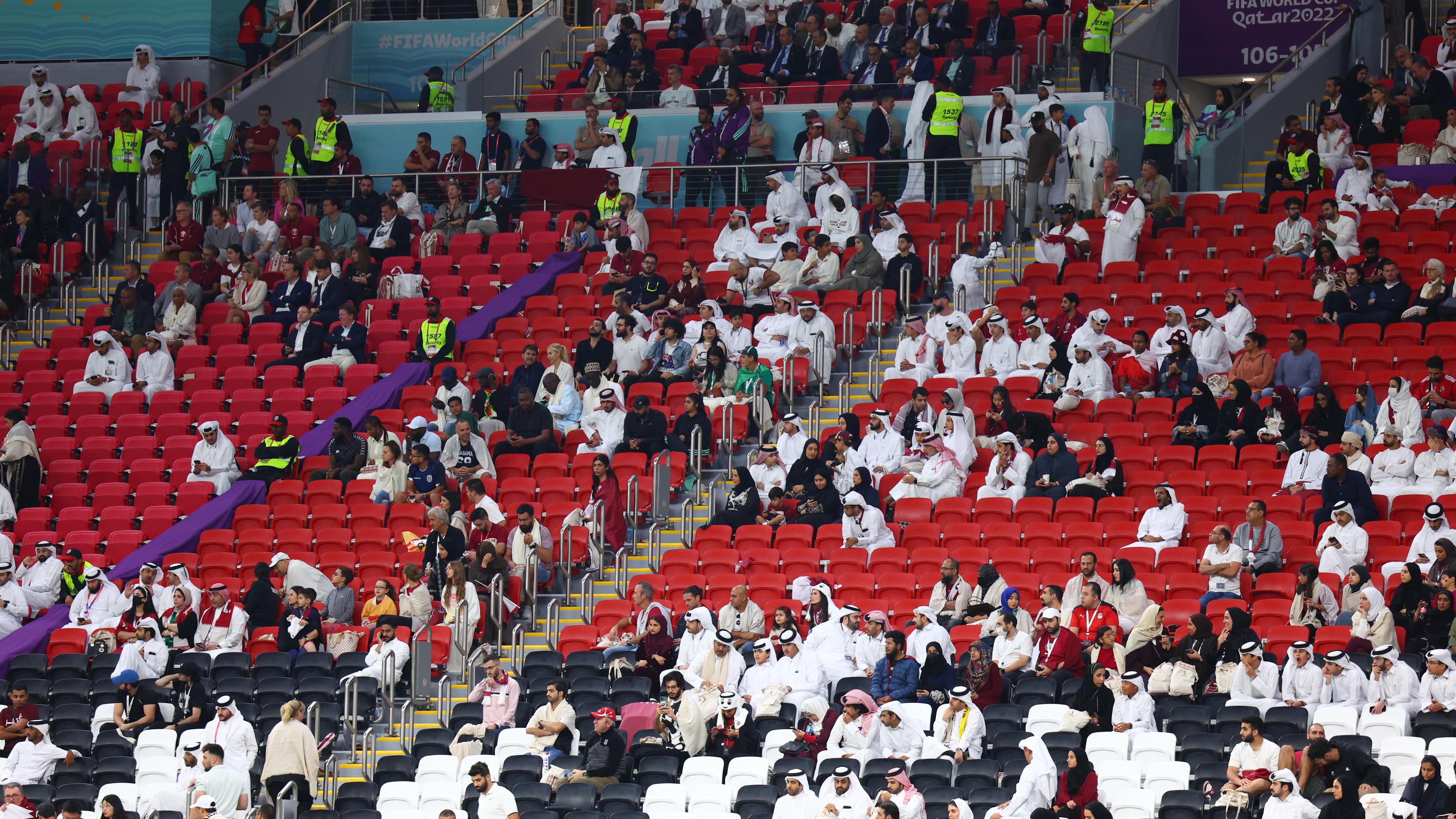 Zuschauerränge beim WM-Eröffnungsspiel in Katar