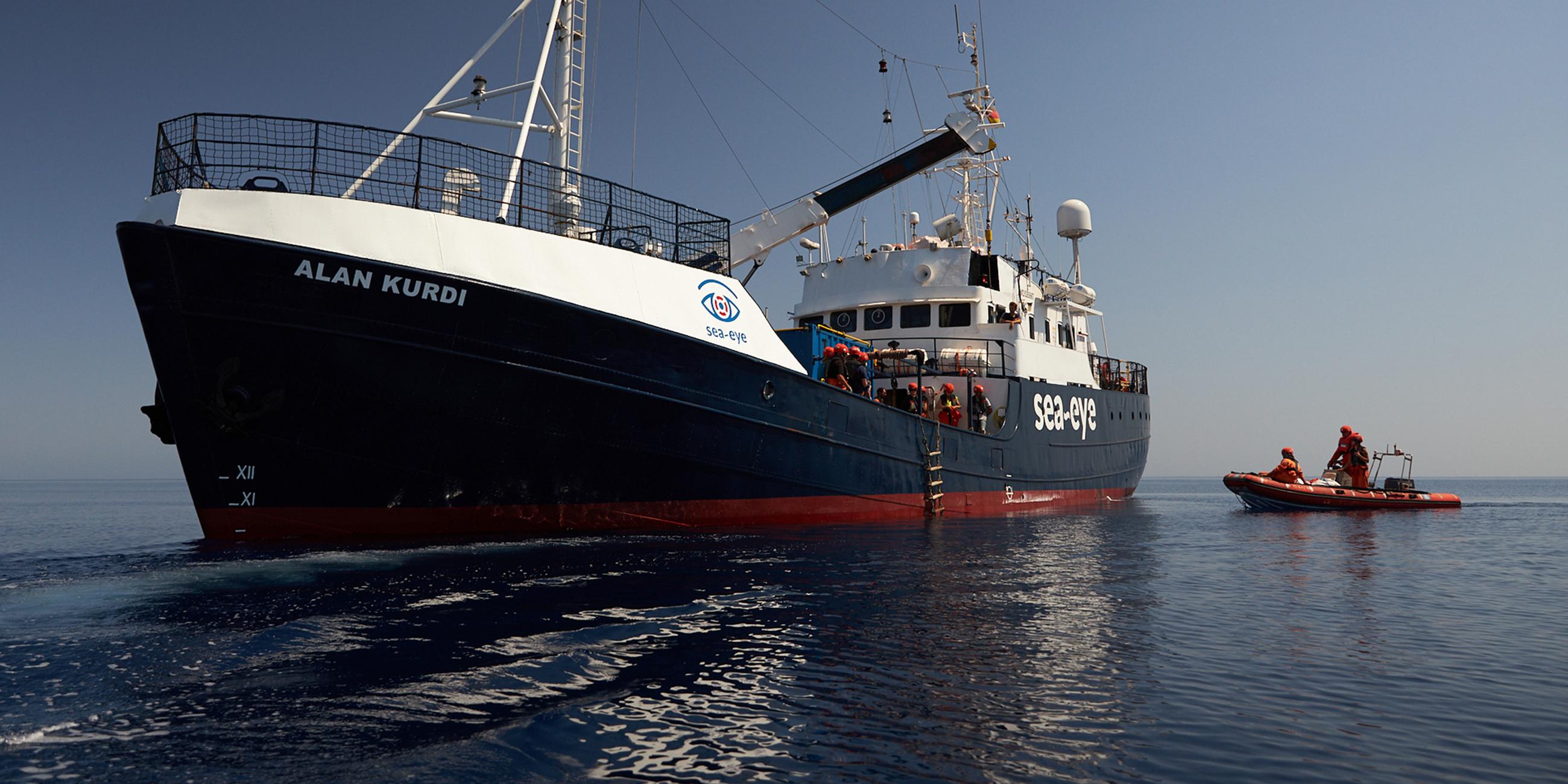 Archiv: Das Seenotrettungsschiff "Alan Kurdi", aufgenommen am 29.06.2019