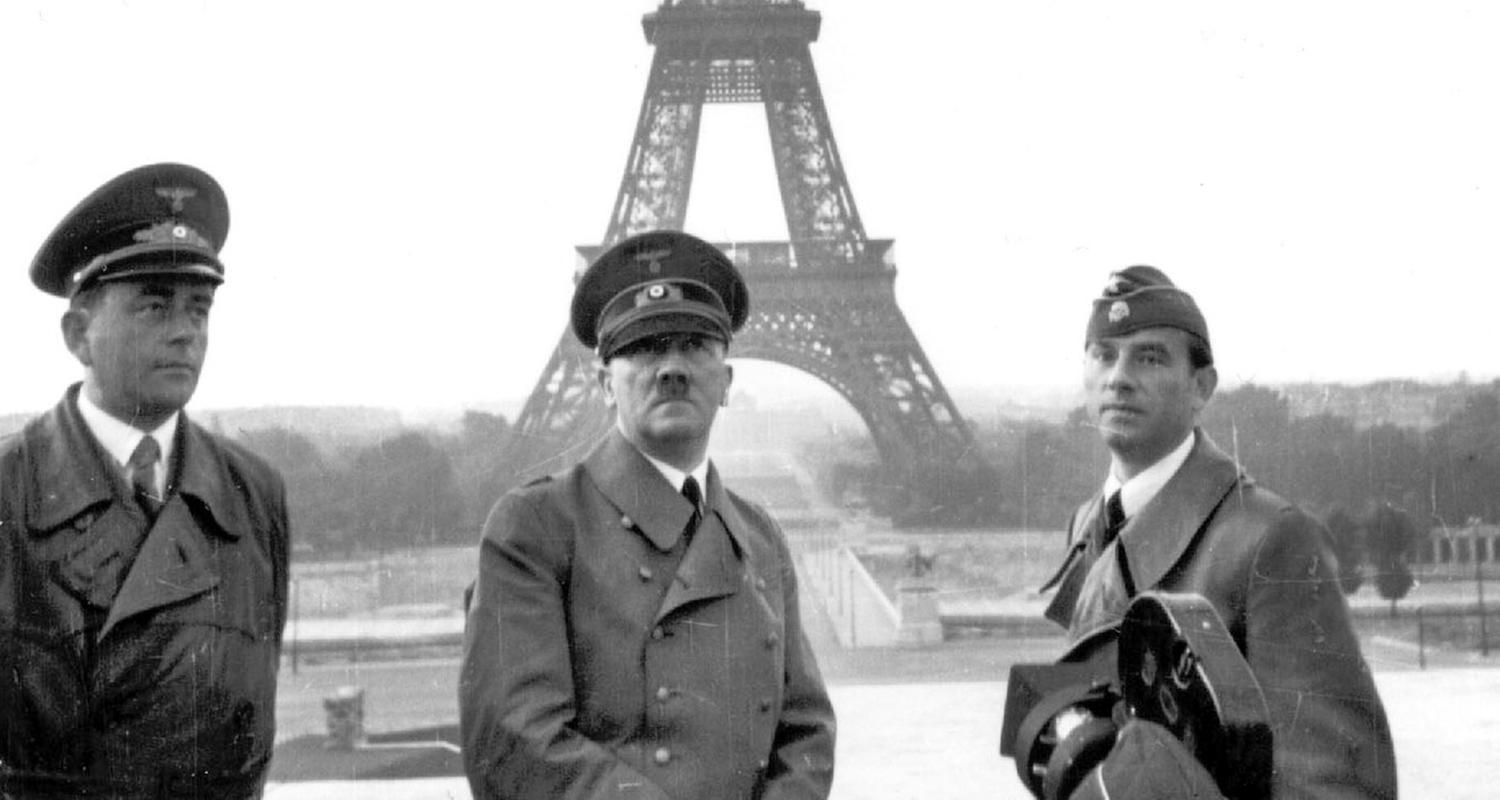 "Hitlers Blitzkrieg 1940 (4) Waffenstillstand": Albert Speer, Adolf Hitler und Arno Breker in Paris 1940.