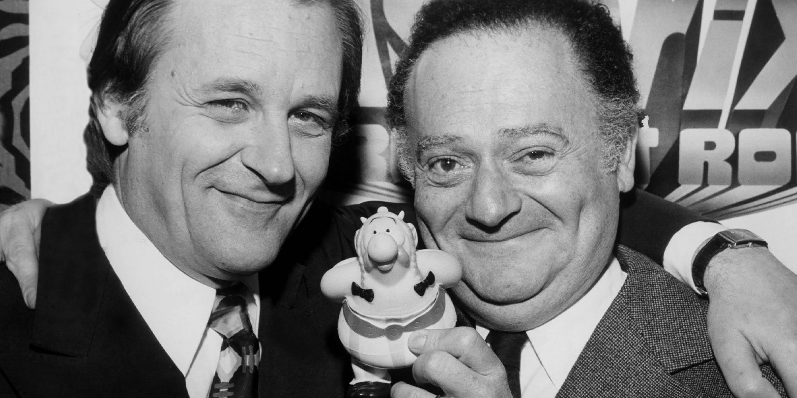 Archiv: Albert Uderzo und Rene Goscinny, Erfinder der Asterix-Comics.
