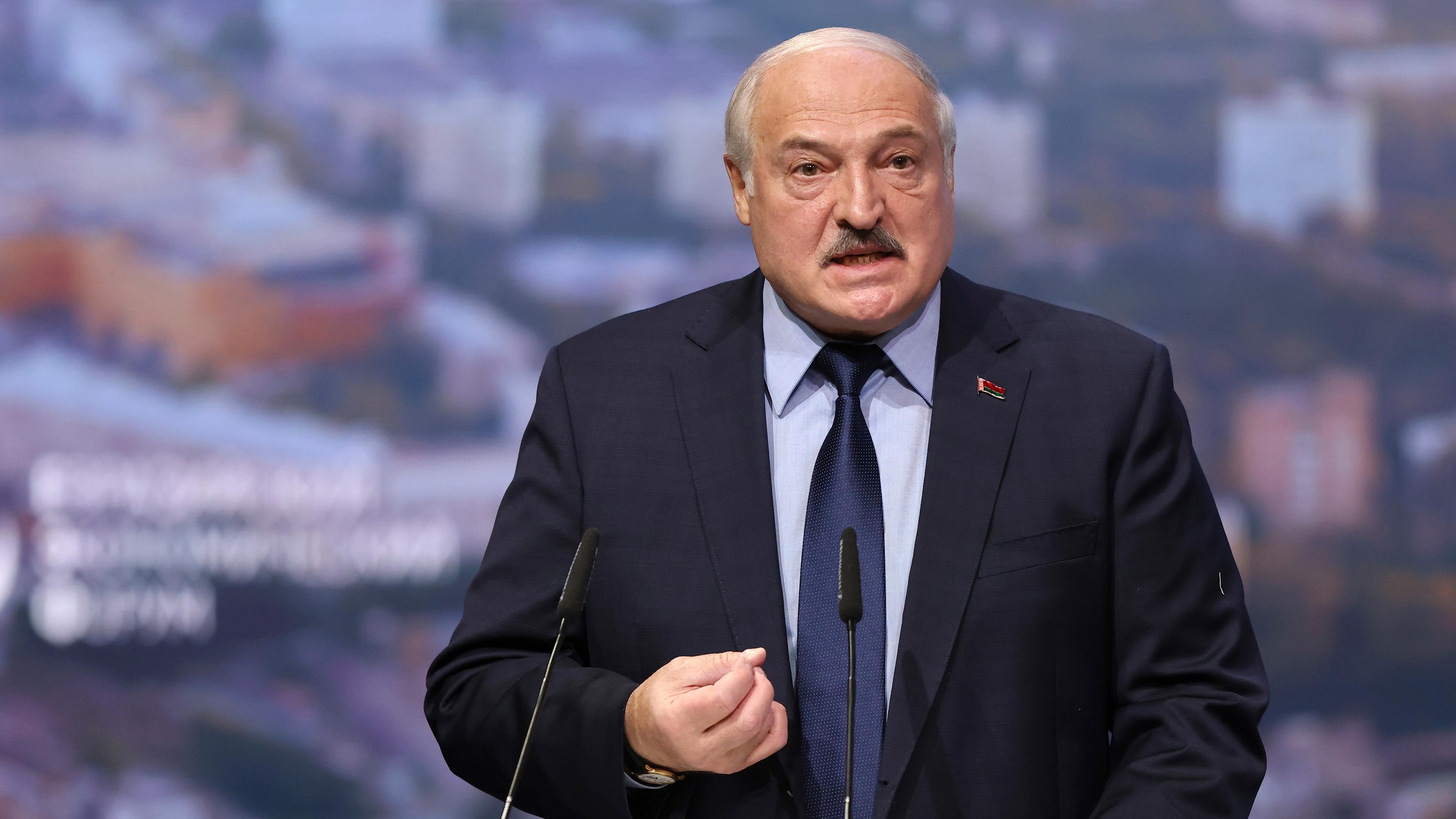Alexander Lukaschenko am 24.05.2023 in Moskau (Russland)
