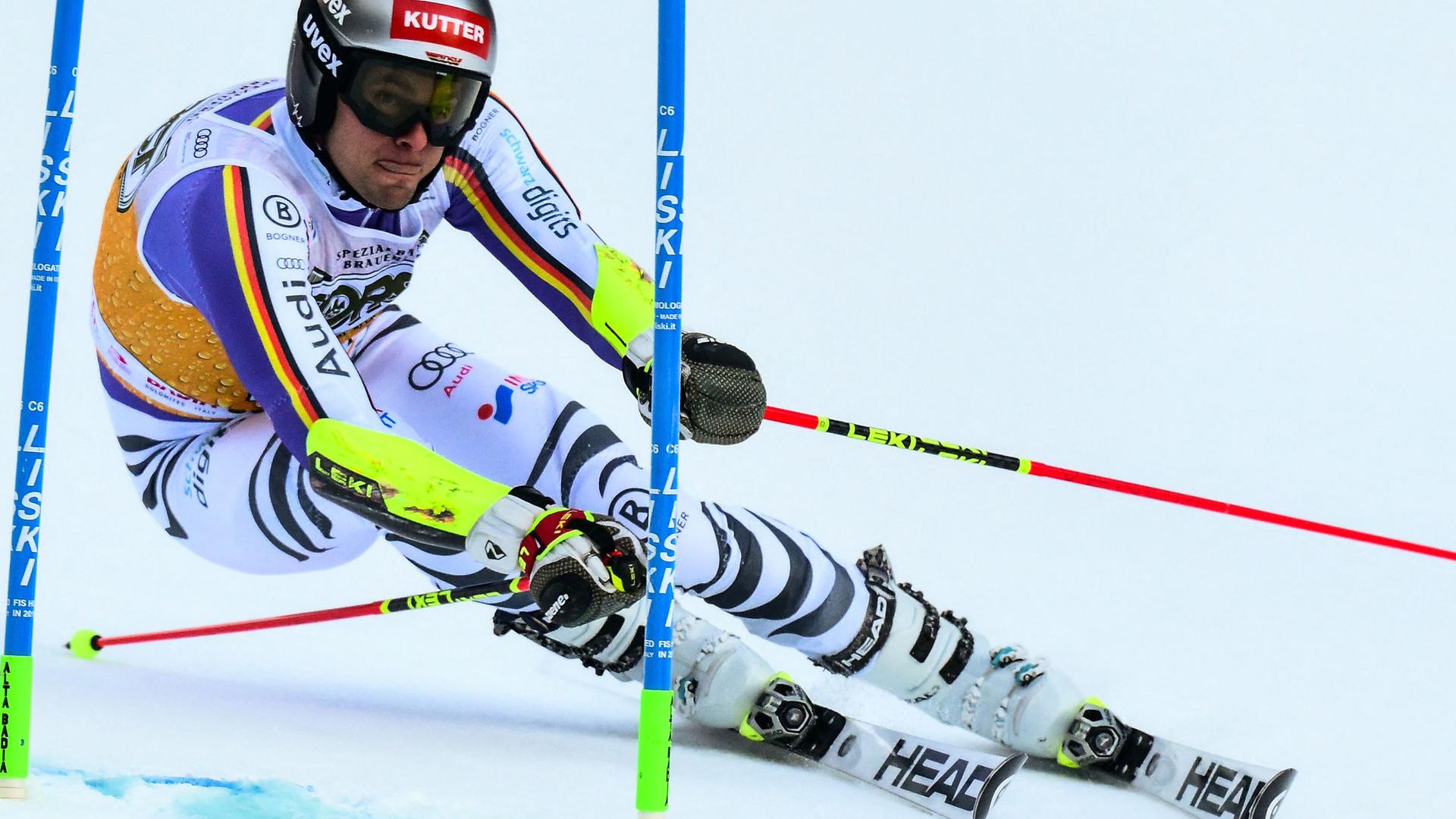 Deutschlands Alexander Schmid startet im ersten Durchgang des Riesenslaloms der Männer im Rahmen des alpinen Skiweltcups der FIS-Saison 2025/2026.