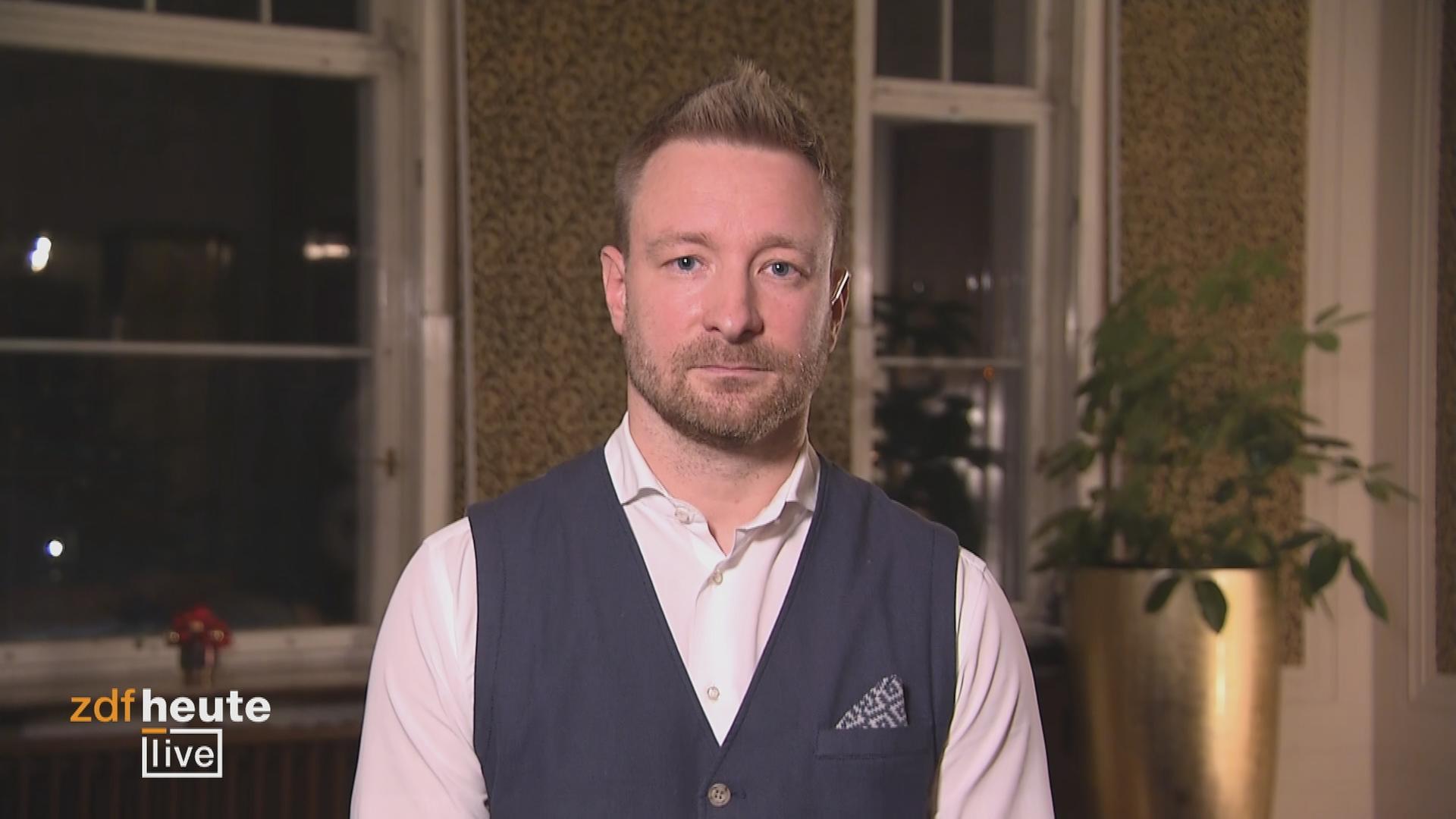 Alexander Thiele bei ZDFheute live zugeschaltet