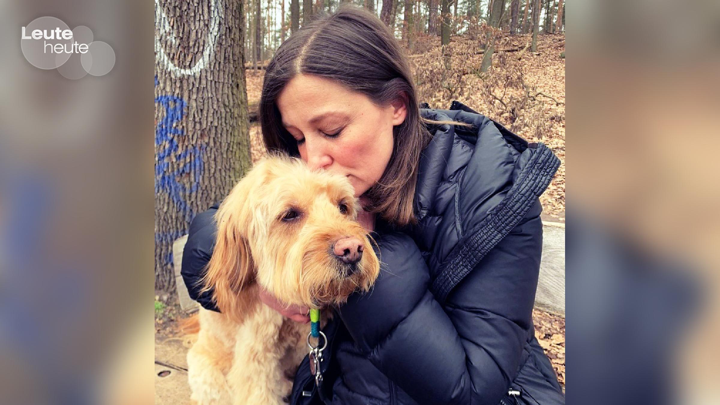 Alexandra Maria Lara und ihr Hund Barney
