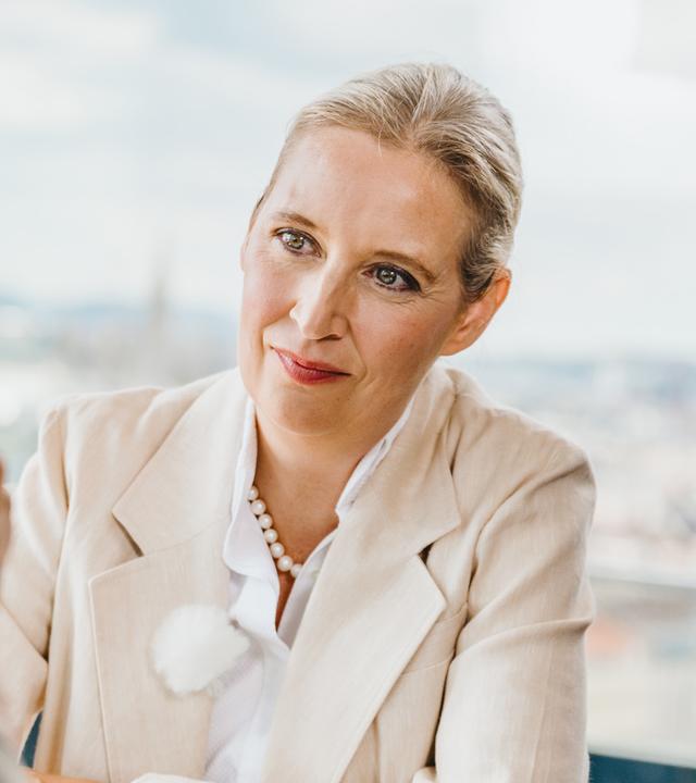 Alice Weidel im ZDF-Sommerinterview in Wien.