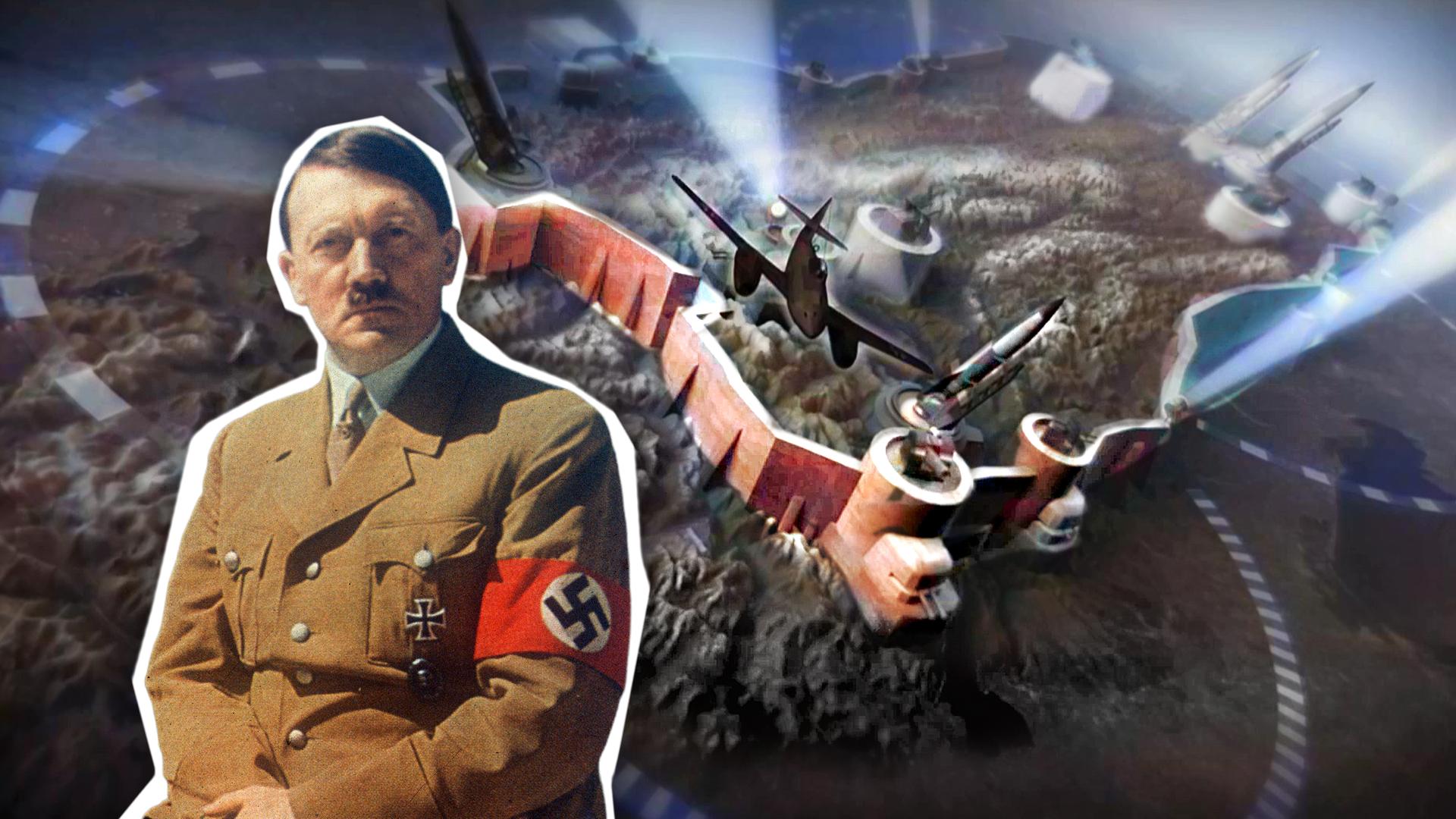 Adolf Hitler mit Alpenfestung (Collage)