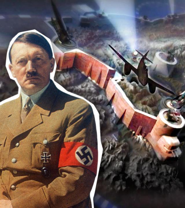 Adolf Hitler mit Alpenfestung (Collage)
