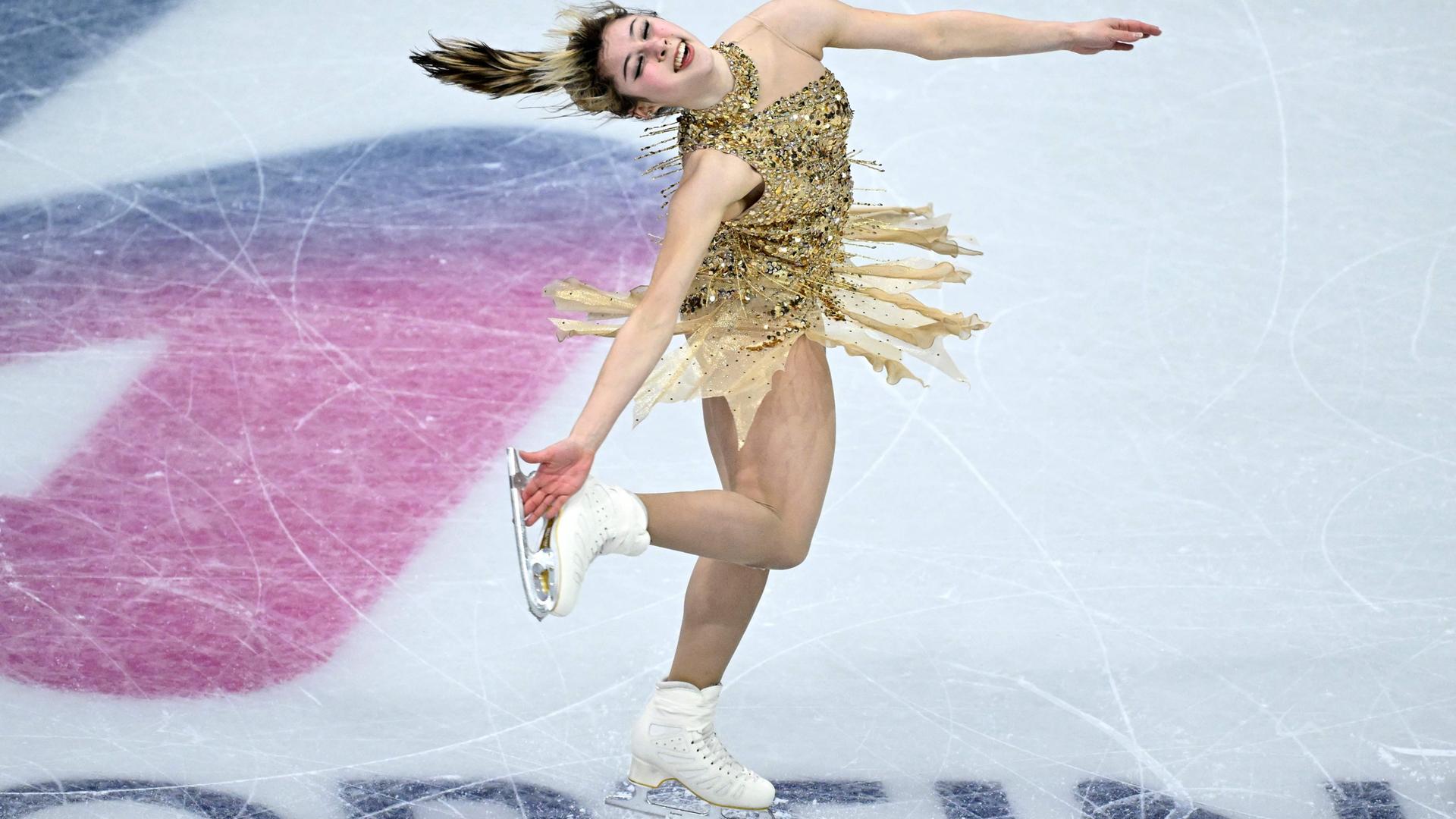 Alysa Liu bei ihrer Kür am 19.02.2026 in Mailand.