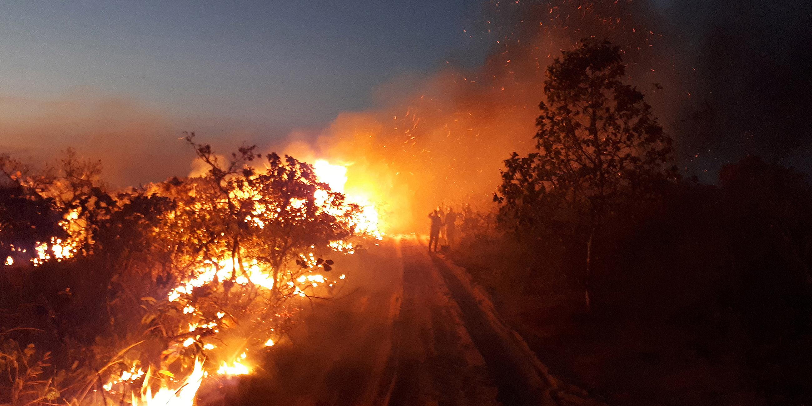 Archiv: Waldbrände im Amazonasgebiet am 14.08.2019.