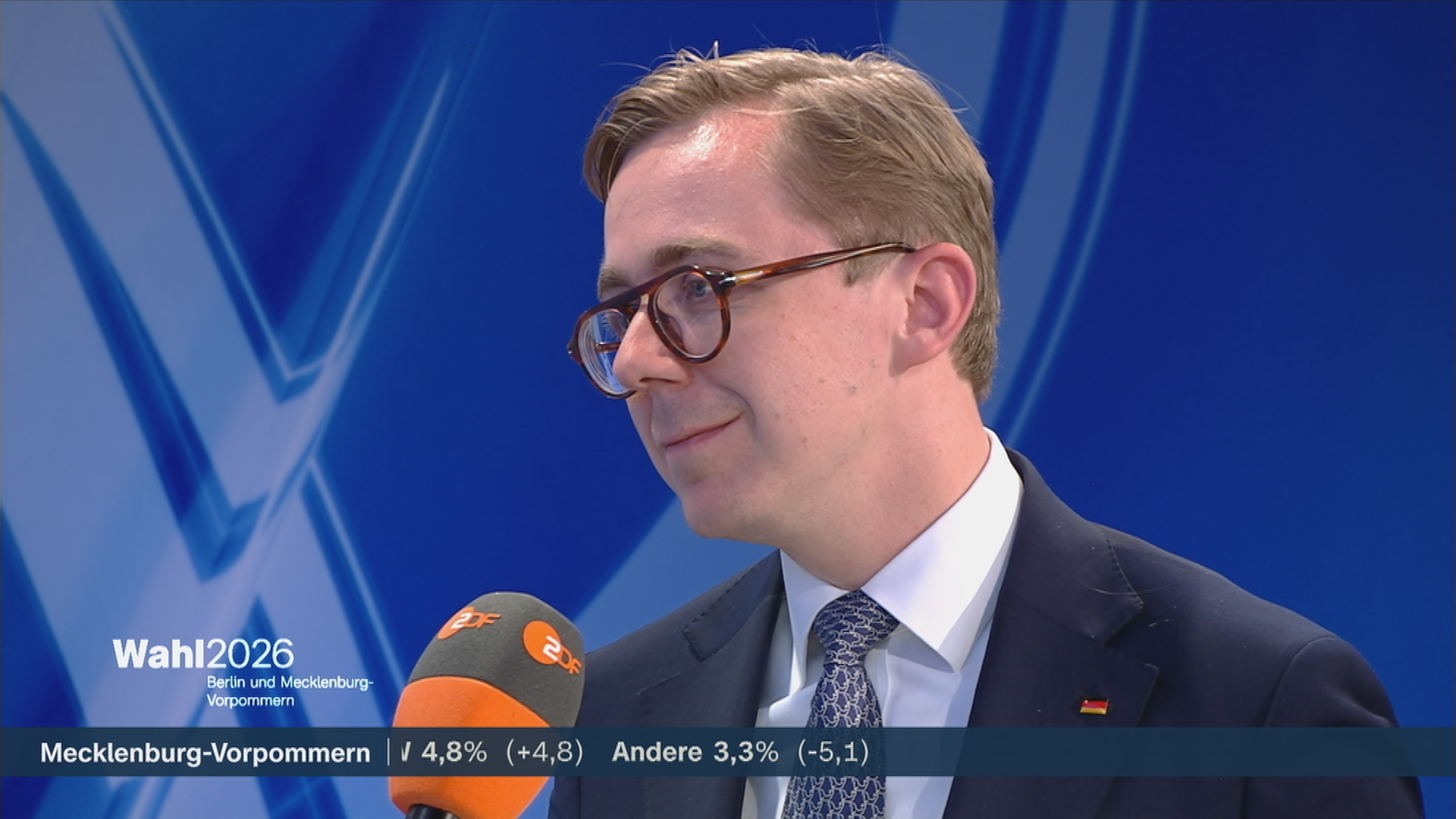Philipp Amthor (CDU) mit einer Reaktion zu den Wahlen in Mecklenburg-Vorpommern und Berlin.