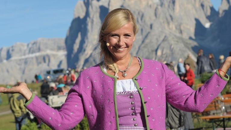 Moderatorin Andrea Kiewel präsentiert "Die Herbstshow" 2013