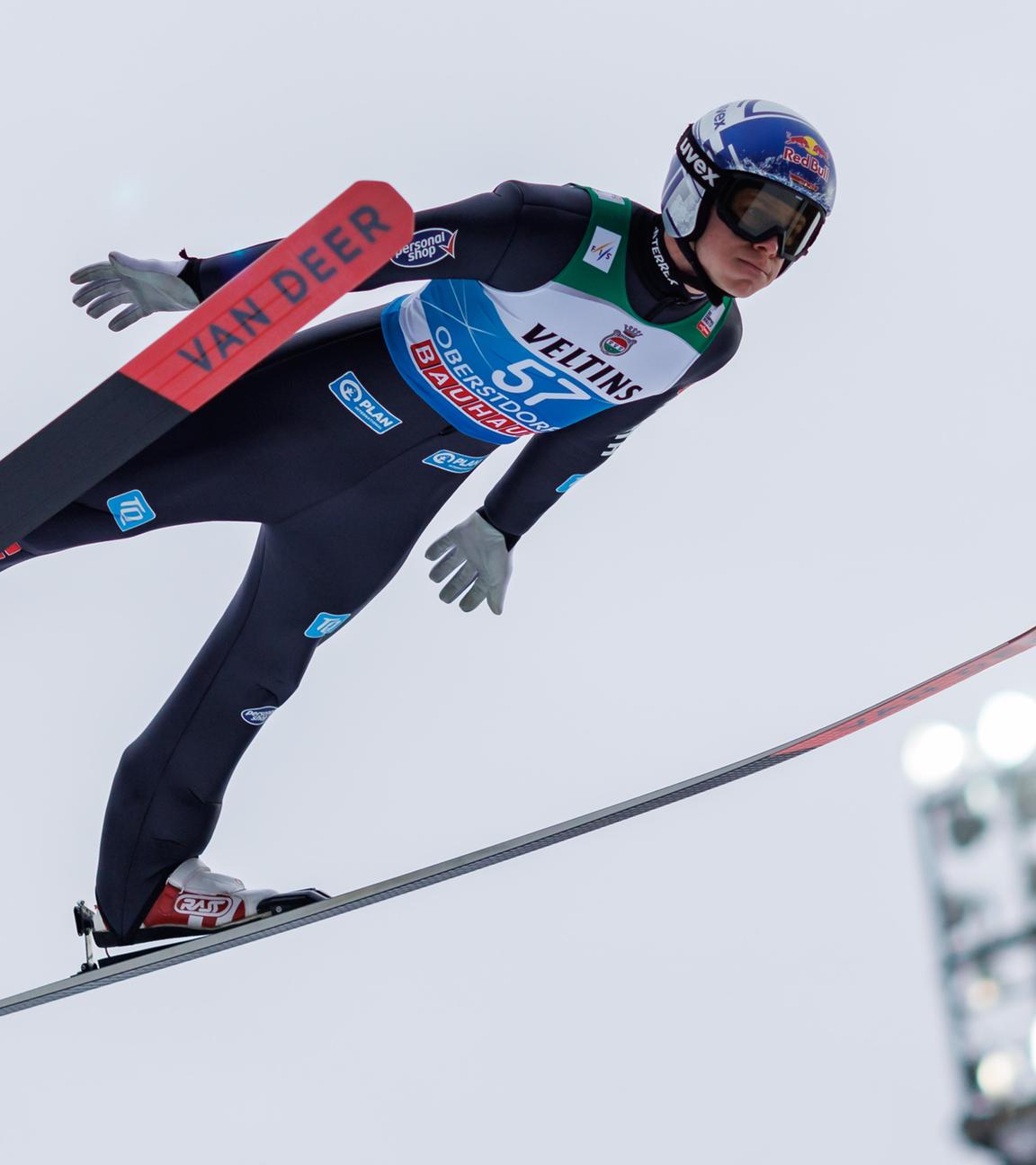 Skispringer Andreas Wellinger bei der Qualifiaktion in Oberstdorf